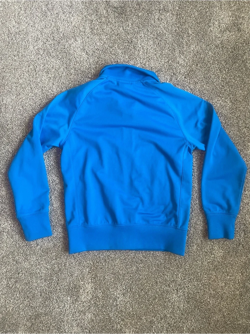 Nike Bright Blue Kids Zip-Front Track Jacket with Red-Trim Swoosh Size Small